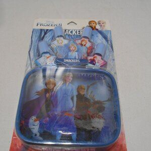 NEW DISNEY FROZEN II SMACKERS 4 WATER BASED NAIL POLISHES NAIL FILE & ZIPPER BAG